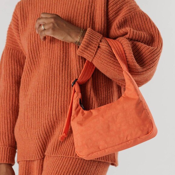 NWT Baggu Mini Nylon Shoulder Bag - Nasturtium - Picture 2 of 2